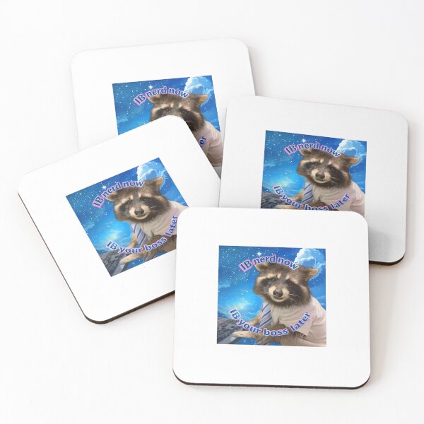 Item preview, IB Nerd Now IB Your Boss Later - Funny Raccoon IB Student Meme Gift designed and sold by Canvas Larrikins.