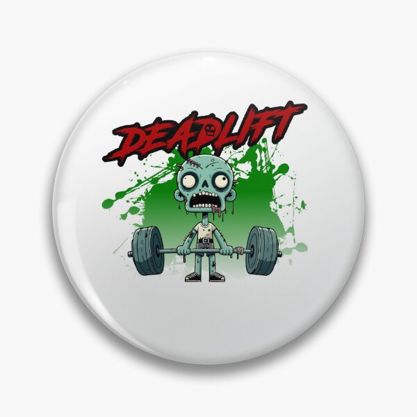 Item preview, Funny Zombie Deadlift Gym Cartoon designed and sold by Heaton-B-Design.