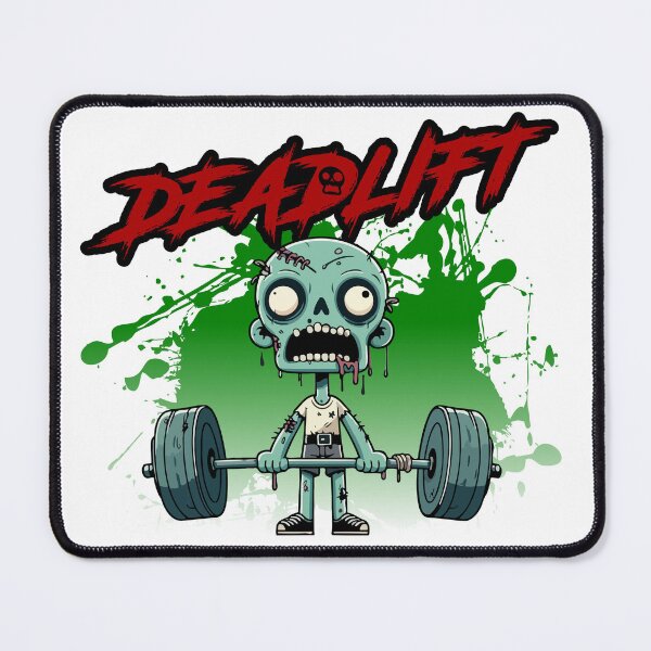 Item preview, Funny Zombie Deadlift Gym Cartoon designed and sold by Heaton-B-Design.