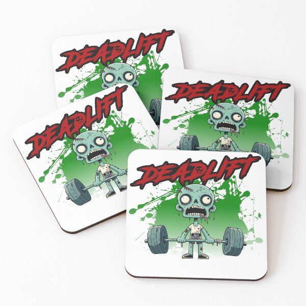 Item preview, Funny Zombie Deadlift Gym Cartoon designed and sold by Heaton-B-Design.