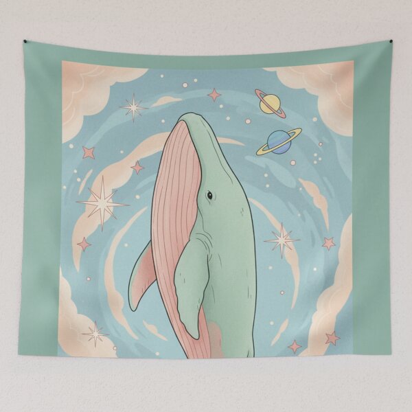 Item preview, Cosmic Whale Among Stars designed and sold by HeyHas.
