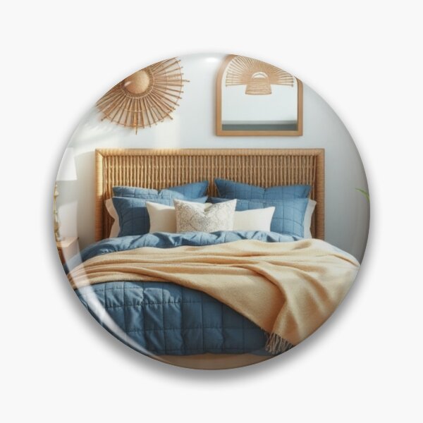 Item preview, Cozy Coastal Bedroom with Rattan Decor designed and sold by Jade Ado.
