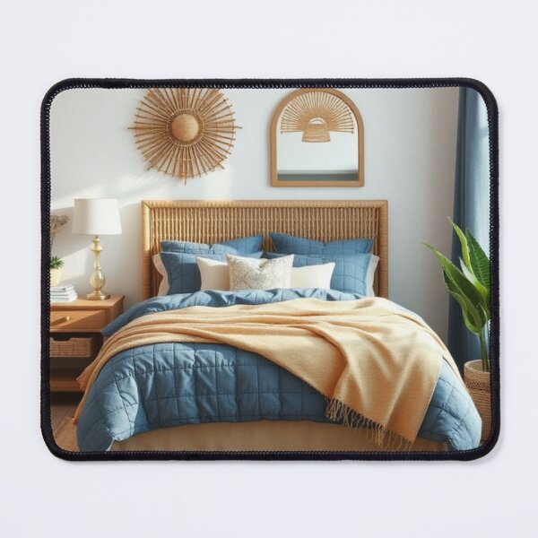 Item preview, Cozy Coastal Bedroom with Rattan Decor designed and sold by Jade Ado.