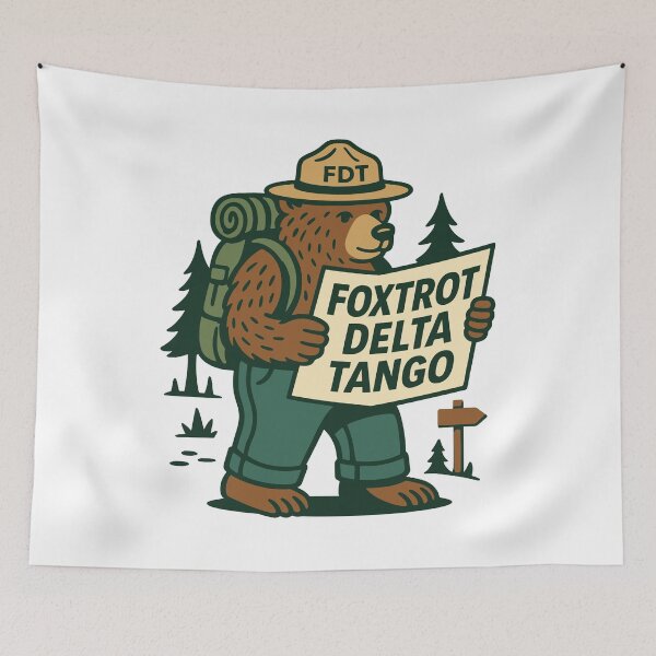 Artikelvorschau, Foxtrot Delta Tango FDT Resist Bear Anti-Trump entworfen und verkauft von gunaone-design.