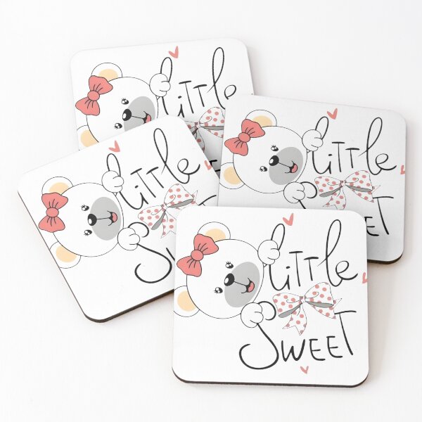 Item preview, Little Sweet - Cute Koala Bow Typography designed and sold by NxtGrove.