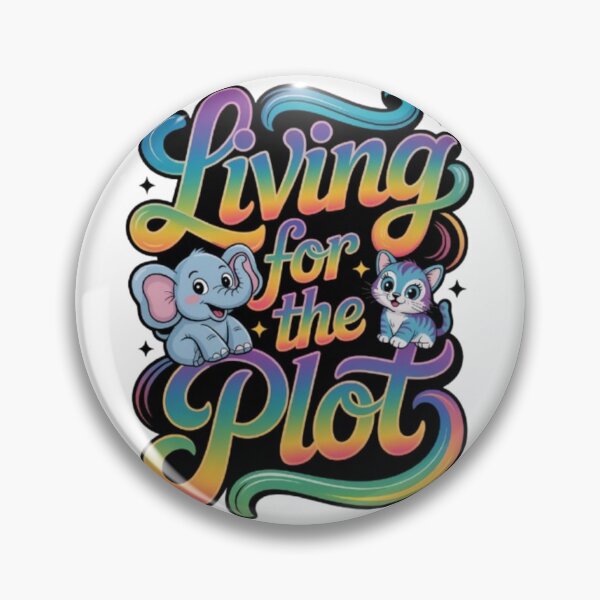 Item preview, Living for the Plot – Cute Retro Rainbow Cartoon Graphic Tee designed and sold by NewUSShop.
