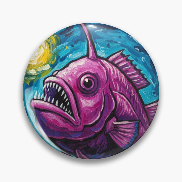 Item preview, Psychedelic Deep-Sea Fish designed and sold by HeyHas.