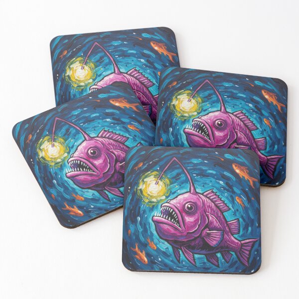 Item preview, Psychedelic Deep-Sea Fish designed and sold by HeyHas.