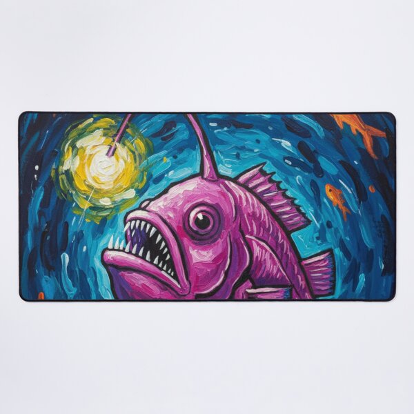 Item preview, Psychedelic Deep-Sea Fish designed and sold by HeyHas.
