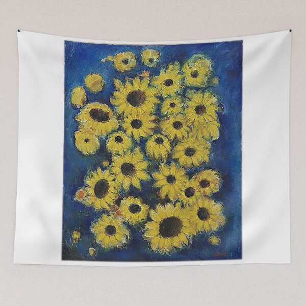 Item preview, sunflowers oil on canvas designed and sold by oriondoor.