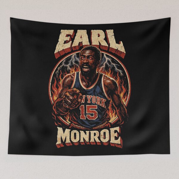 Item preview, Earl Monroe on Fire designed and sold by unfamouzzz.