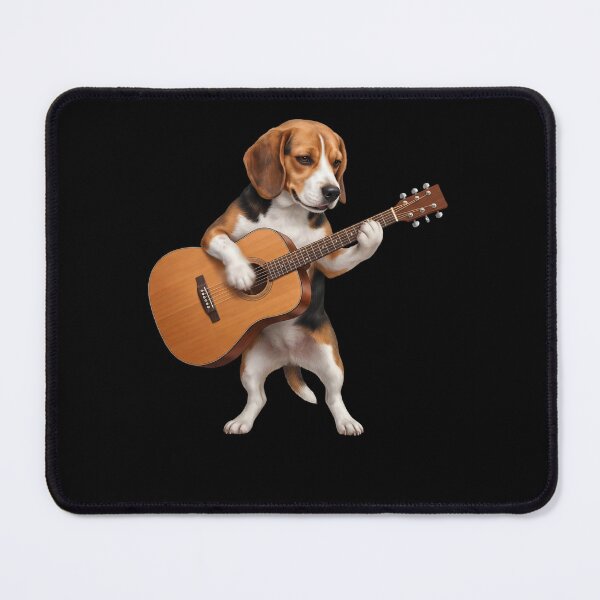 Item preview, Beagle Playing Acoustic Guitar Player Guitarist Dog Lover designed and sold by DoodleTortle.