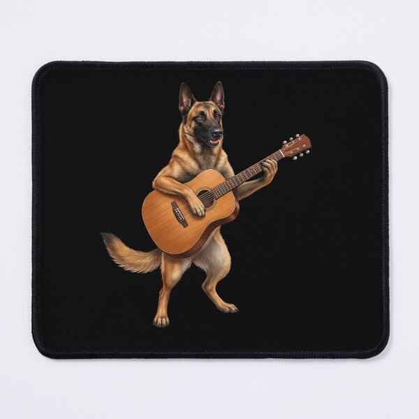 Item preview, Belgian Malinois Playing Acoustic Guitar Player Guitarist Dog Lover designed and sold by DoodleTortle.
