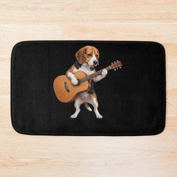 Item preview, Beagle Playing Acoustic Guitar Player Guitarist Dog Lover designed and sold by DoodleTortle.