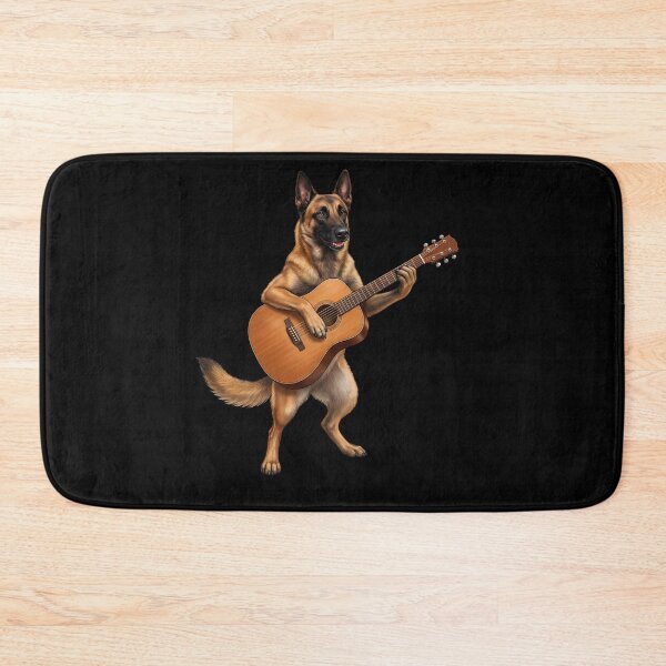 Item preview, Belgian Malinois Playing Acoustic Guitar Player Guitarist Dog Lover designed and sold by DoodleTortle.