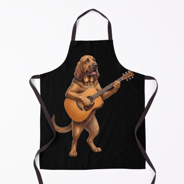 Item preview, Bloodhound Playing Acoustic Guitar Player Guitarist Dog Lover designed and sold by DoodleTortle.