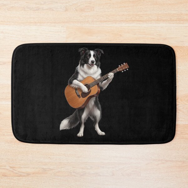 Item preview, Border Collie Playing Acoustic Guitar Player Guitarist Dog Lover designed and sold by DoodleTortle.