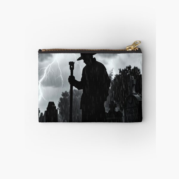 Item preview, Grim Reaper in Stormy Graveyard Lightning Night designed and sold by EllDAV777.