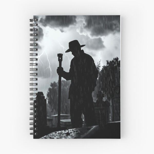 Item preview, Grim Reaper in Stormy Graveyard Lightning Night designed and sold by EllDAV777.