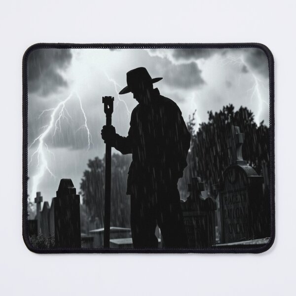 Item preview, Grim Reaper in Stormy Graveyard Lightning Night designed and sold by EllDAV777.