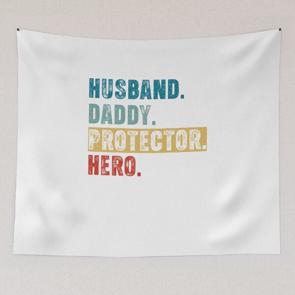 Item preview, Dad Husband Daddy Protector Hero Father Quote Gift designed and sold by Inspirational Messages .