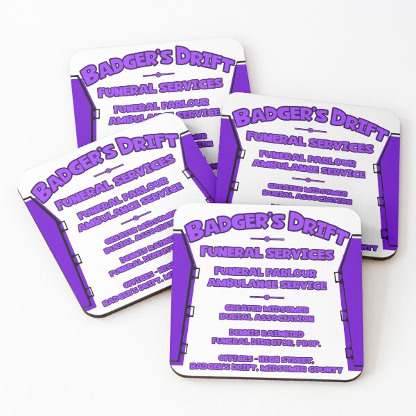 Item preview, Badger's Drift Funeral Services Retro designed and sold by Normbot2000.