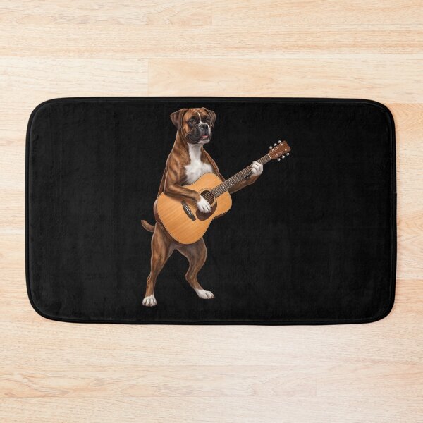 Item preview, Boxer Dog Playing Acoustic Guitar Player Guitarist Dog Lover designed and sold by DoodleTortle.