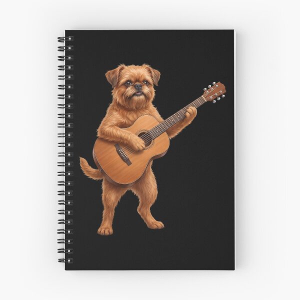 Item preview, Brussels Griffon Playing Acoustic Guitar Player Guitarist Dog Lover designed and sold by DoodleTortle.
