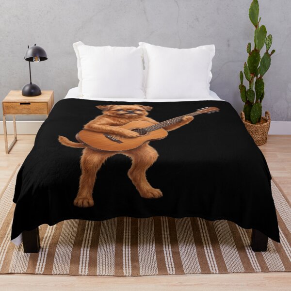 Item preview, Brussels Griffon Playing Acoustic Guitar Player Guitarist Dog Lover designed and sold by DoodleTortle.