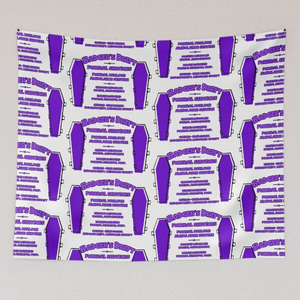 Item preview, Badger's Drift Funeral Services Retro designed and sold by Normbot2000.