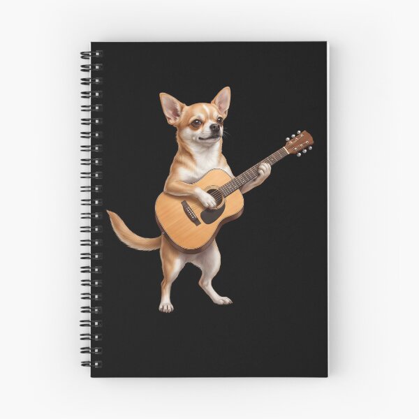 Item preview, Chihuahua Playing Acoustic Guitar Player Guitarist Dog Lover designed and sold by DoodleTortle.