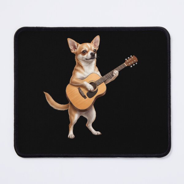 Item preview, Chihuahua Playing Acoustic Guitar Player Guitarist Dog Lover designed and sold by DoodleTortle.