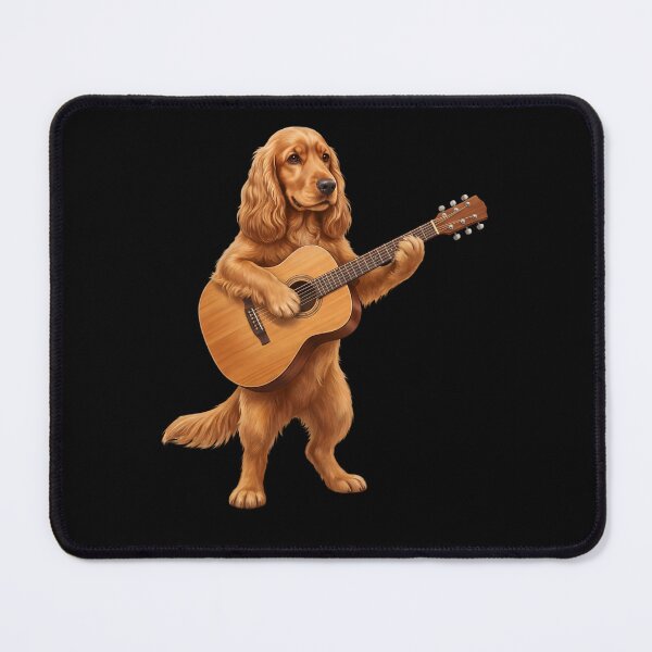 Item preview, Cocker Spaniel Playing Acoustic Guitar Player Guitarist Dog Lover designed and sold by DoodleTortle.