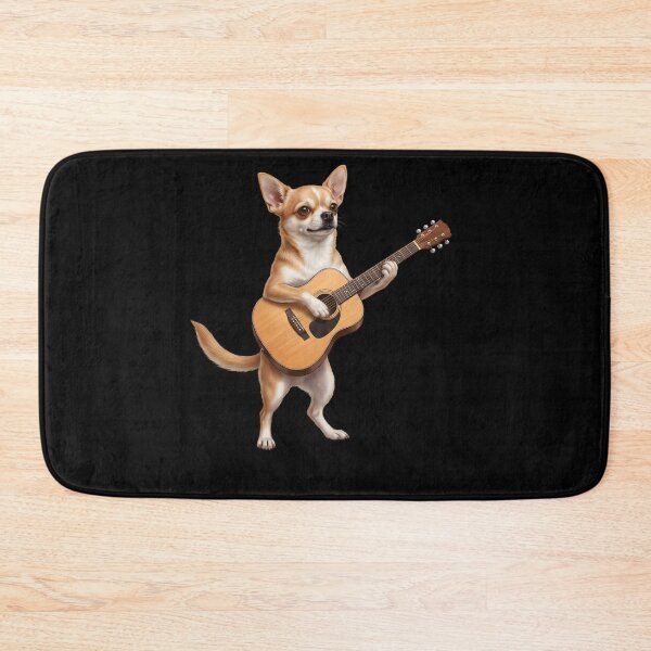 Item preview, Chihuahua Playing Acoustic Guitar Player Guitarist Dog Lover designed and sold by DoodleTortle.