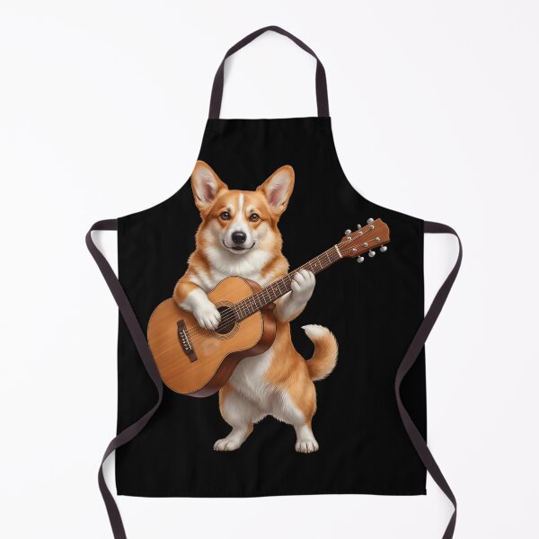 Item preview, Corgi Playing Acoustic Guitar Player Guitarist Dog Lover designed and sold by DoodleTortle.
