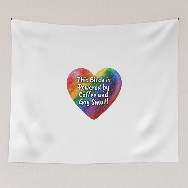 Item preview, This Bitch is Powered by Coffee and Gay Smut! designed and sold by Robin Knight.