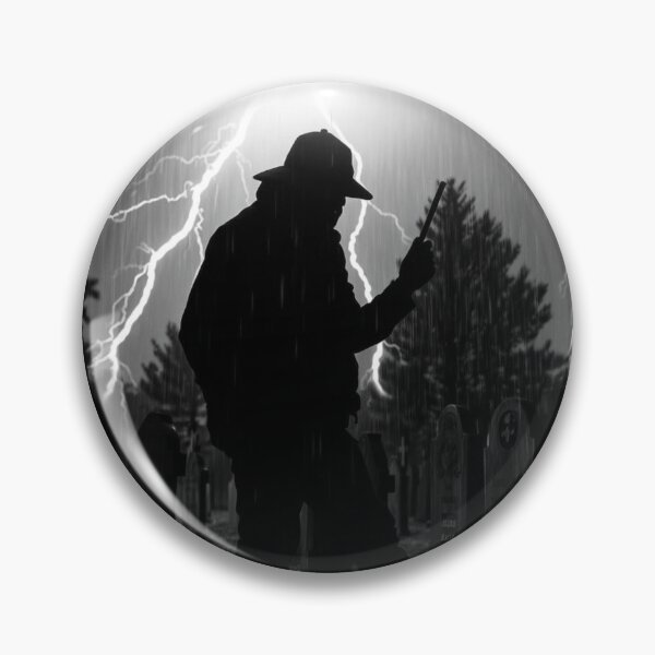 Item preview, Graveyard Lightning Storm Silhouette in Rain designed and sold by EllDAV777.