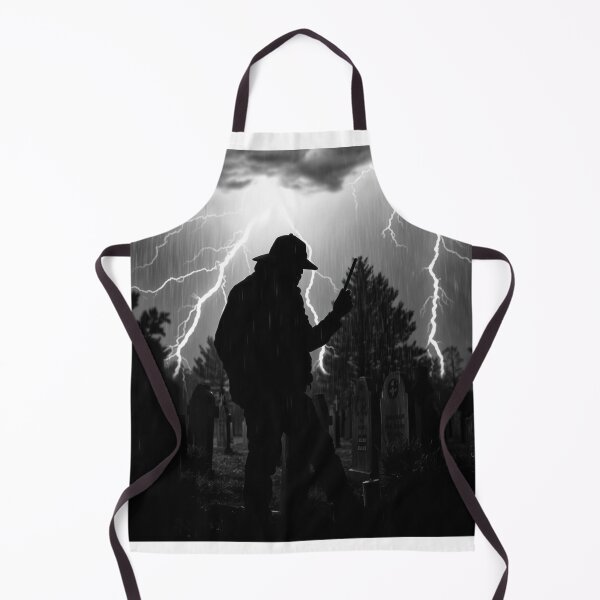 Item preview, Graveyard Lightning Storm Silhouette in Rain designed and sold by EllDAV777.