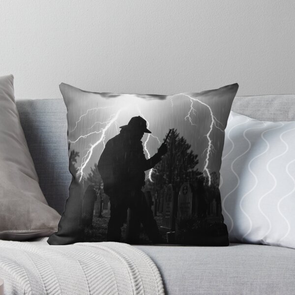 Item preview, Graveyard Lightning Storm Silhouette in Rain designed and sold by EllDAV777.
