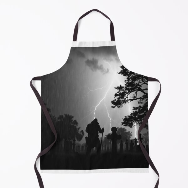 Item preview, Dark Graveyard Silhouette Lightning Storm Gothic Art designed and sold by EllDAV777.