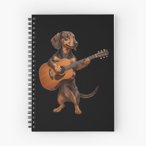 Item preview, Dachshund Playing Acoustic Guitar Player Guitarist Dog Lover designed and sold by DoodleTortle.