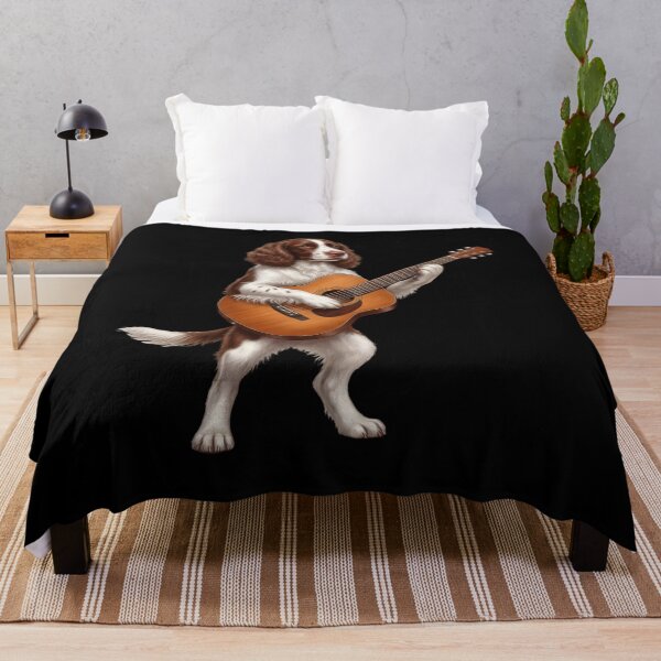 Item preview, English Springer Spaniel Playing Acoustic Guitar Player Guitarist Dog Lover designed and sold by DoodleTortle.