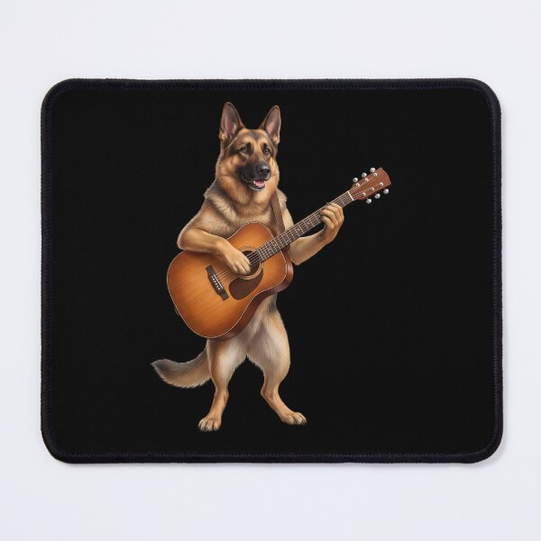 Item preview, German Shepherd Playing Acoustic Guitar Player Guitarist Dog Lover designed and sold by DoodleTortle.