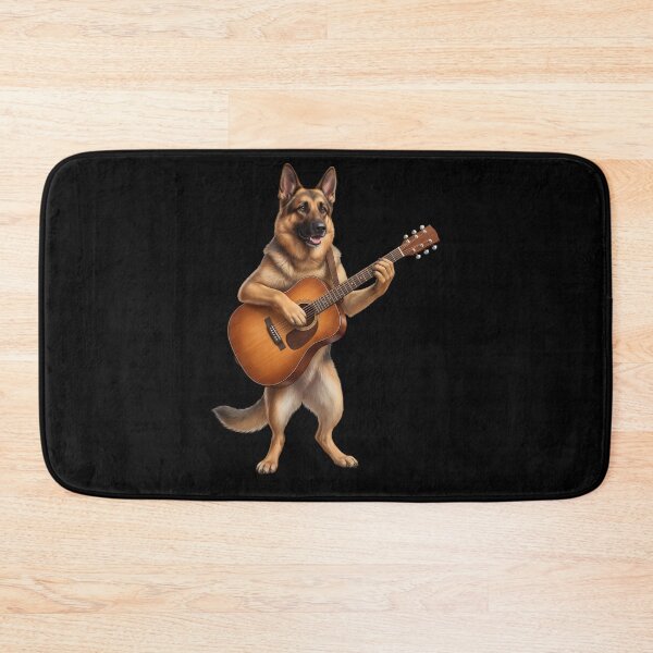 Item preview, German Shepherd Playing Acoustic Guitar Player Guitarist Dog Lover designed and sold by DoodleTortle.