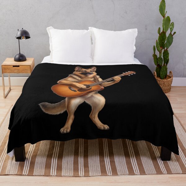 Item preview, German Shepherd Playing Acoustic Guitar Player Guitarist Dog Lover designed and sold by DoodleTortle.