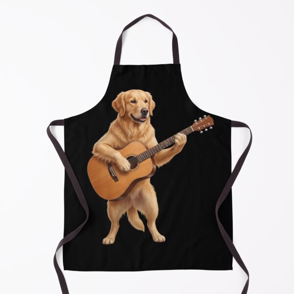 Item preview, Golden Retriever Playing Acoustic Guitar Player Guitarist Dog Lover designed and sold by DoodleTortle.