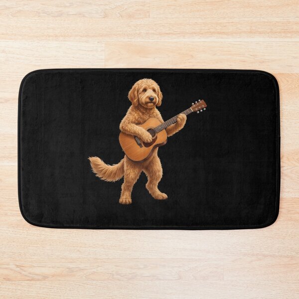 Item preview, Goldendoodle Playing Acoustic Guitar Player Guitarist Dog Lover designed and sold by DoodleTortle.