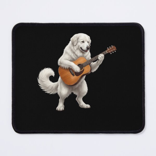 Item preview, Great Pyrenees Playing Acoustic Guitar Player Guitarist Dog Lover designed and sold by DoodleTortle.