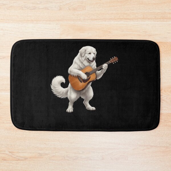 Item preview, Great Pyrenees Playing Acoustic Guitar Player Guitarist Dog Lover designed and sold by DoodleTortle.