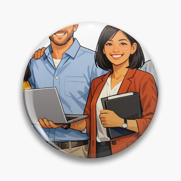 Item preview, Professional Office Team People Sticker designed and sold by CreativeSatyaprabh.